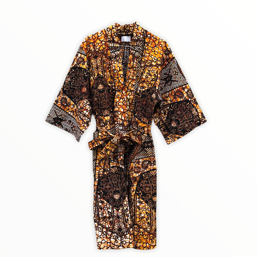 Kimono - Jordfarver, Onesize
