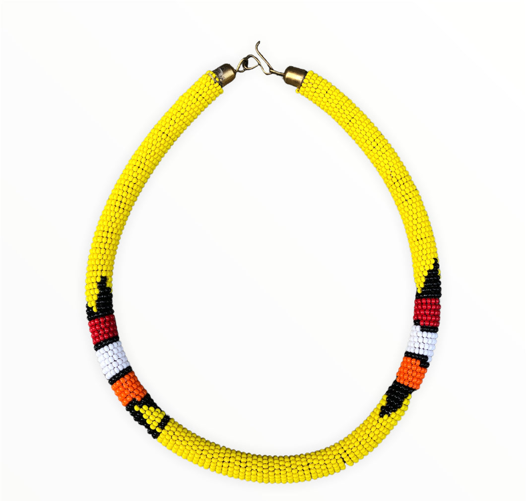 Maasai-halskæde - gul