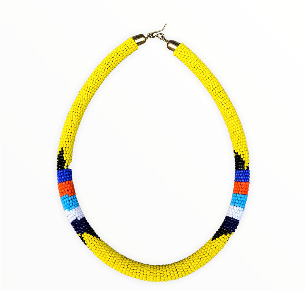 Maasai-halskæde - gul